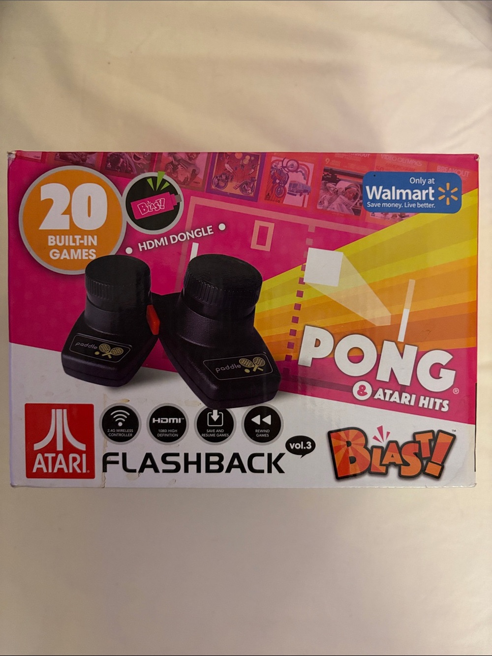 Vol 3 Atari Flashback Pong & Hits HDMI Dongle - 20 games